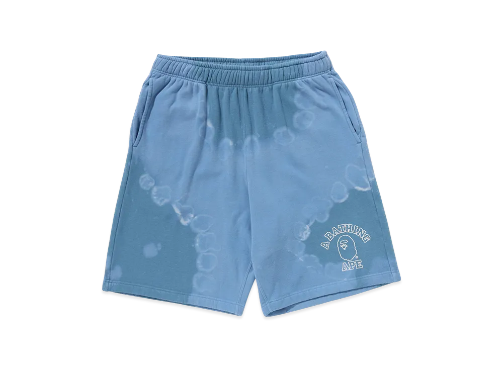 A BATHING APE Hand Dye Relaxed Fit Sweat Shorts "Blue"
