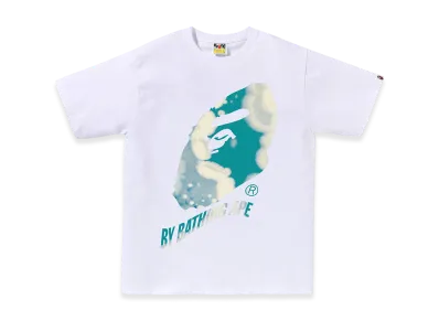 A BATHING APE Tie Dye Twist By Bathing Ape Tee "White"