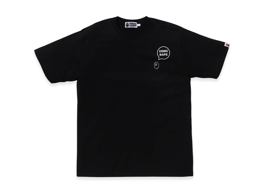 ★新品、未使用★ A BATHING APE DSMG Tシャツ 黒 Lサイズ BAPE X DSMG 】POCKET TEE | bape.com