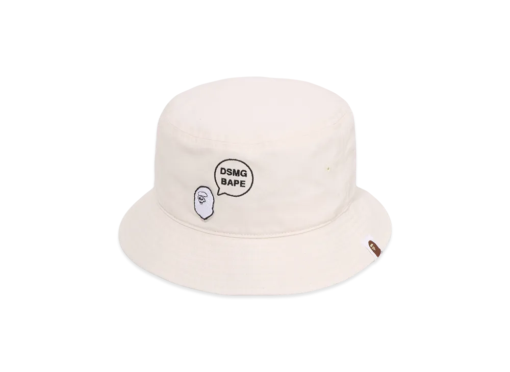 A BATHING APE x Dover Street Market Ginza Bucket Hat "White"