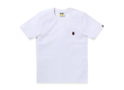 A BATHING APE Ape Head One Point Tee #1 "White"