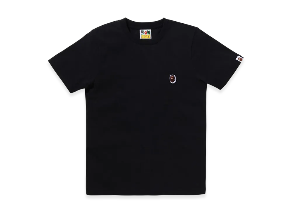 A BATHING APE Ape Head One Point Tee #2 "Black"
