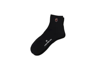 A BATHING APE One Point Ankle Socks "Black"