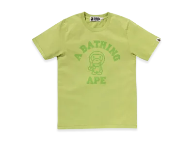 A BATHING APE Overdye Milo College Tee "Green"