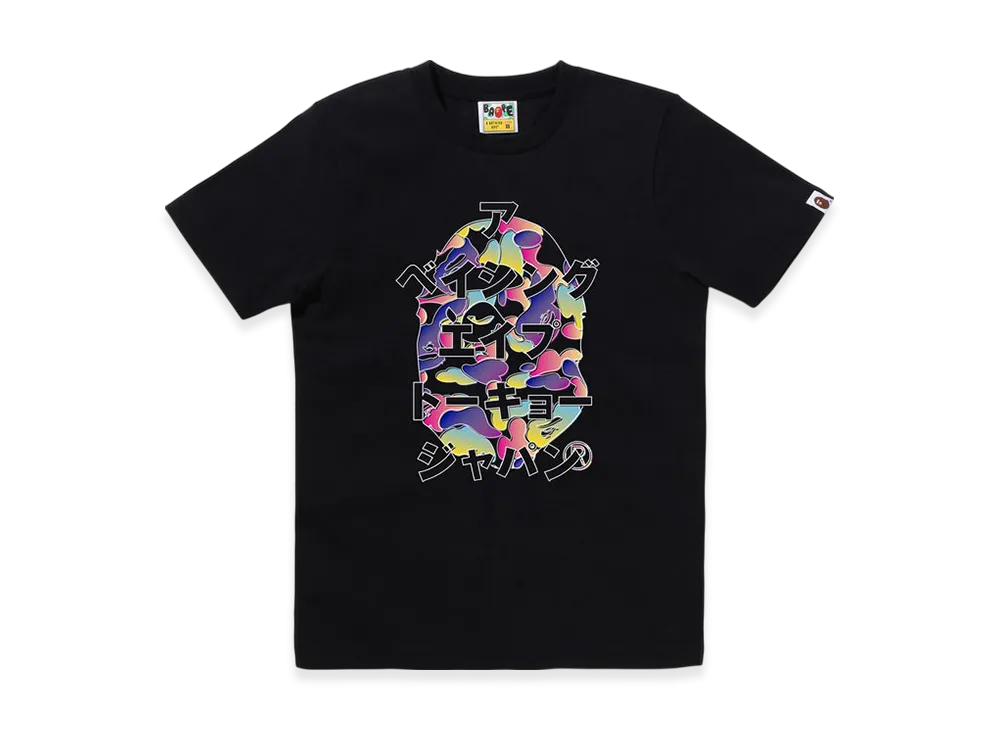 A BATHING APE Bape Katakana Tee "Black"