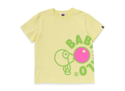 A BATHING APE Baby Milo Bubble Gum Tee "Yellow"