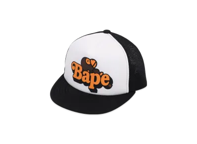 A BATHING APE Milo On Bape Mesh Cap "Black"