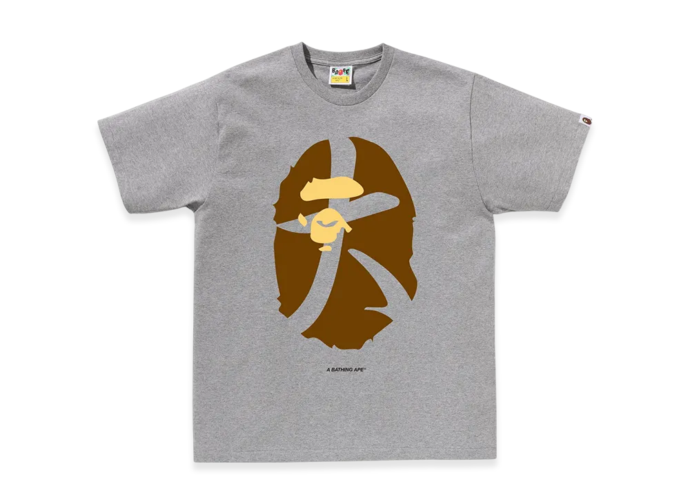 A BATHING APE Kids Ape Head Osaka Tee "Gray"