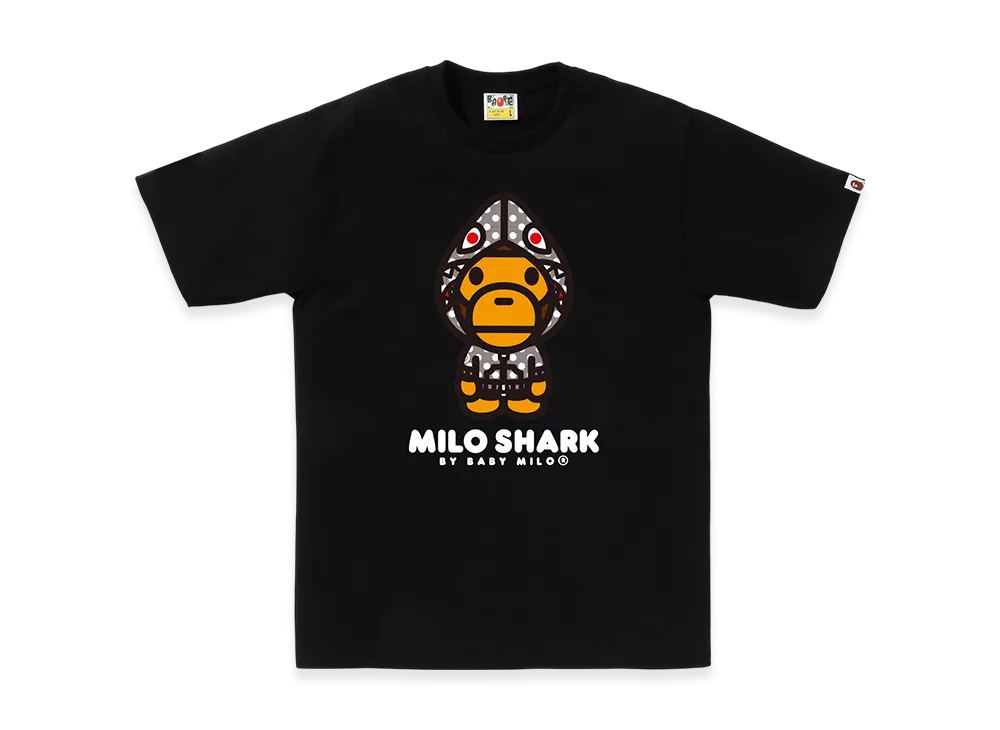A BATHING APE Kids Milo Shark Osaka Tee "Black"