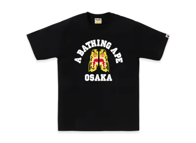 A BATHING APE Tiger College Osaka Tee "Black"
