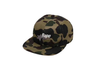 A BATHING APE 1ST Camo Bape Sta Logo Nylon Cap "Green"