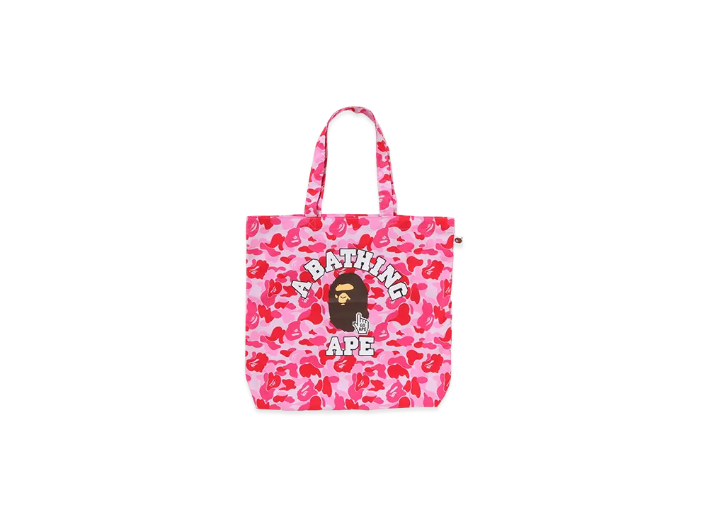 【値下げ】BAPE ピンク トートバッグ 値下げ】BAPE ピンク トートバッグ - メルカリ