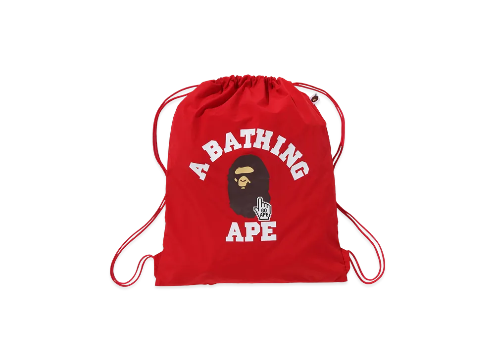 A BATHING APE Go Ape Pointer College Knapsack "Red"
