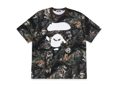 A BATHING APE Tree Edge Camo Ape Face Relaxed Fit Tee "Brown"