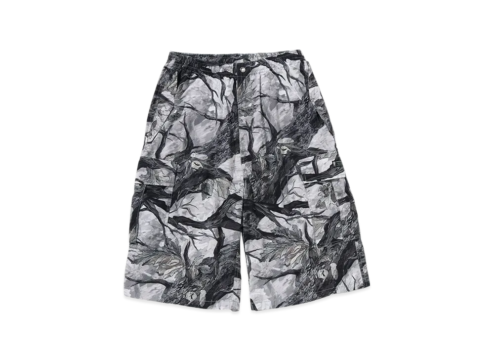 A BATHING APE Tree Edge Camo Cargo Shorts "White"