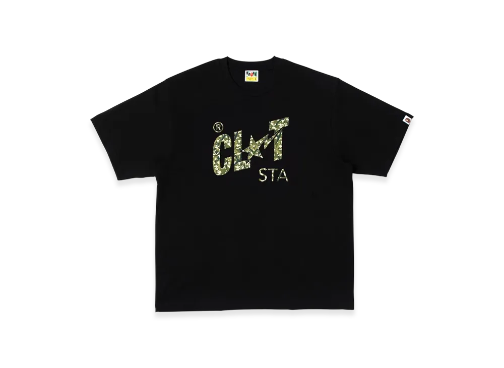 A BATHING APE x CLOT Sta Relaxed Fit Tee Juice Store Only "Black"