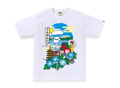 A BATHING APE Japan Culture Ape Head Tee "White"