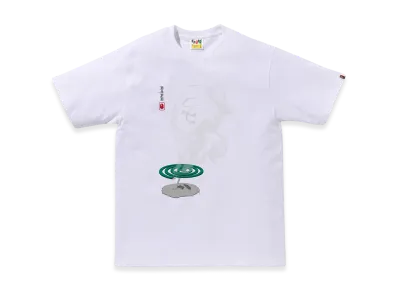 A BATHING APE Mosquito Coil Ape Head Tee "White"