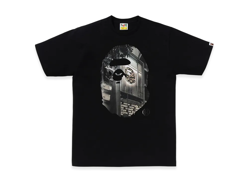 A BATHING APE Think 1st Anniv. Photo Ape Head Tee "Black"
