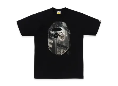 A BATHING APE Think 1st Anniv. Photo Ape Head Tee "Black"