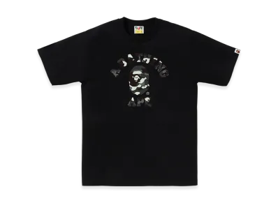 A BATHING APE College Tee Ladies "Black"