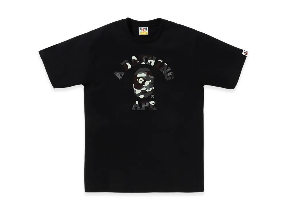 A BATHING APE College Tee Kids "Black"
