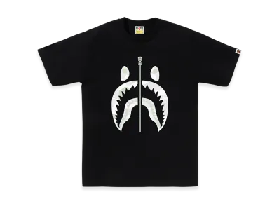 A BATHING APE Shark Tee Kids "Black"