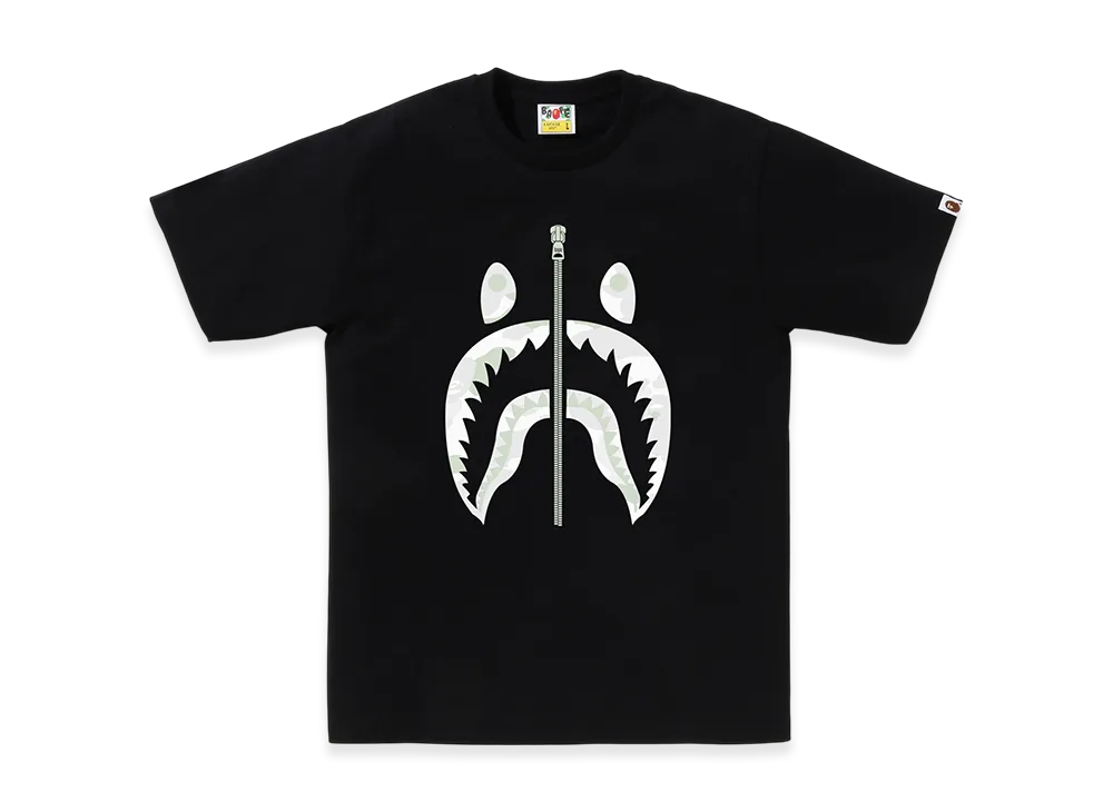 A BATHING APE Shark Tee Junior "Black"