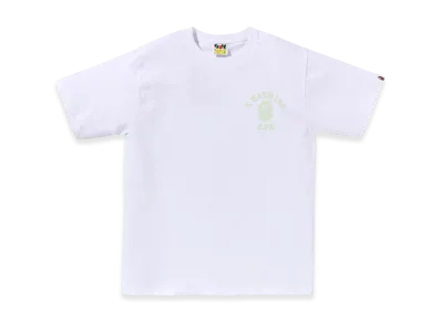 A BATHING APE College Ats Tee Mens "White"