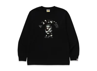 A BATHING APE College LS Mens "Black"
