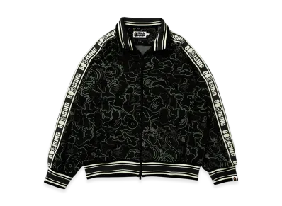 A BATHING APE x 88rising Glow In The Dark Camo Track Jacket "Black"