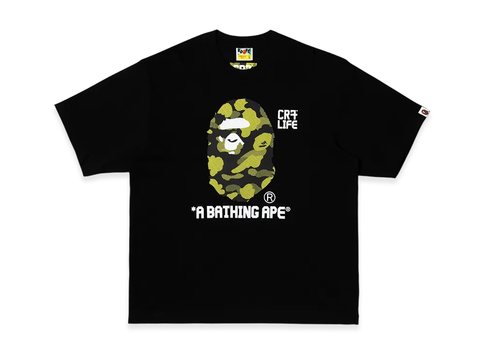 A BATHING APE x Cristiano Ronaldo CR7 Life Life Camo Relaxed Fit Tee "Black"
