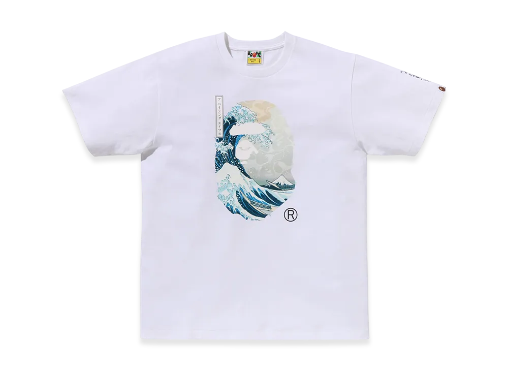 A BATHING APE x UKIYO-E Ape Head Tee #1 "White"