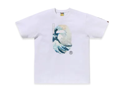 A BATHING APE x UKIYO-E Ape Head Tee #1 "White"
