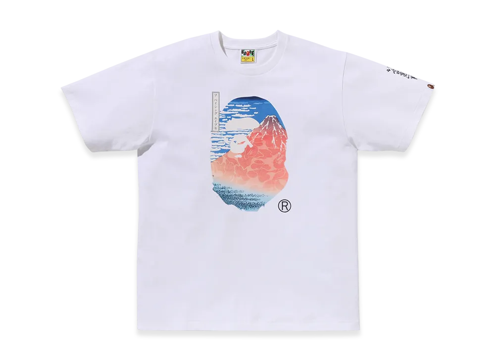 A BATHING APE x UKIYO-E Ape Head Tee #2 "White"