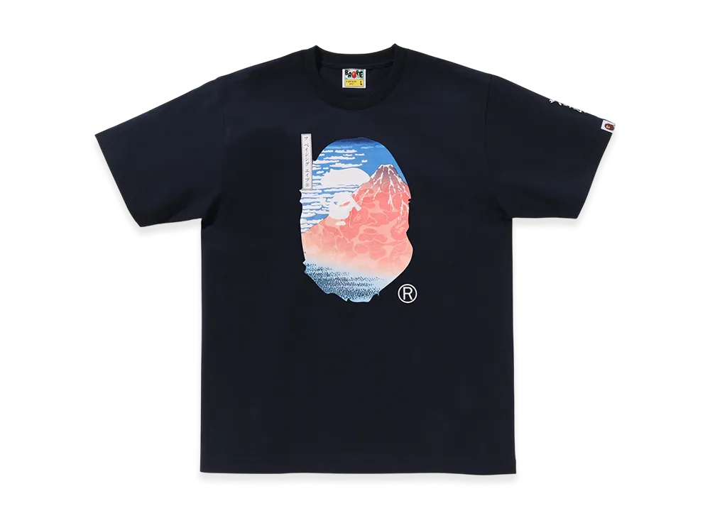 A BATHING APE x UKIYO-E Ape Head Tee #2 "Navy"