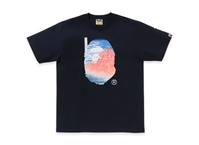 A BATHING APE x UKIYO-E Ape Head Tee #2 "Navy"