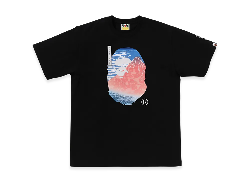A BATHING APE x UKIYO-E Ape Head Tee #2 "Black"