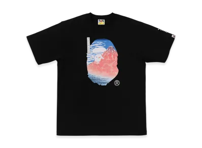 A BATHING APE x UKIYO-E Ape Head Tee #2 "Black"