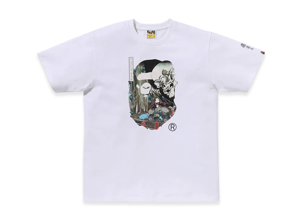 A BATHING APE x UKIYO-E Ape Head Tee #3 "White"