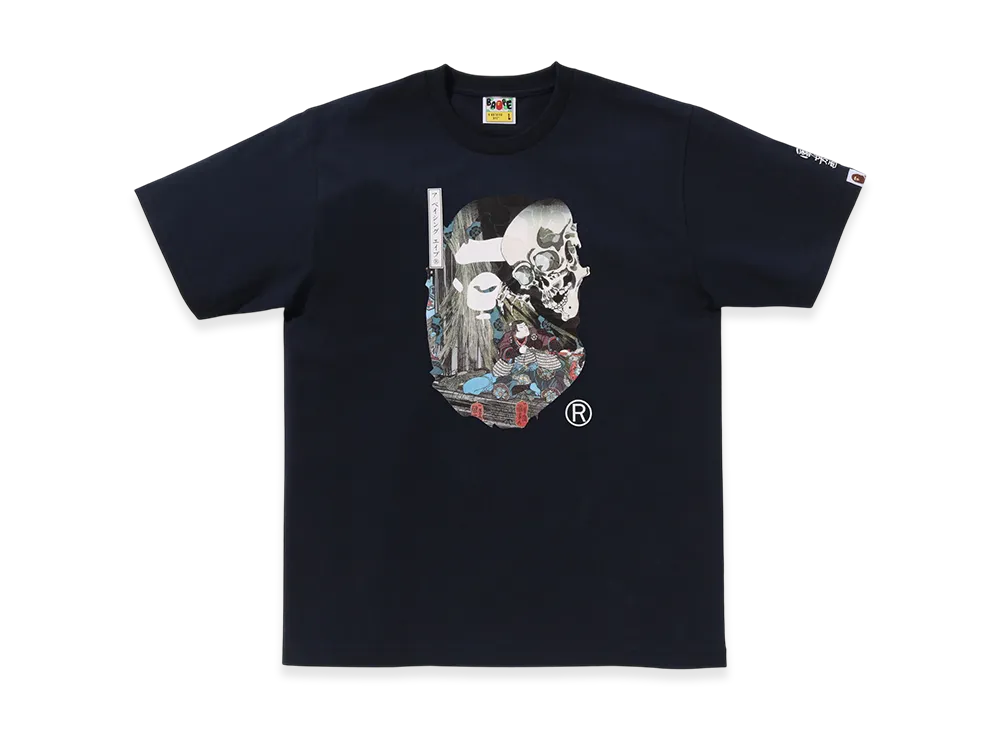 A BATHING APE x UKIYO-E Ape Head Tee #3 "Navy"