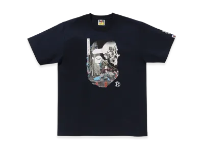 A BATHING APE x UKIYO-E Ape Head Tee #3 "Navy"