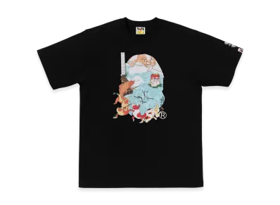 A BATHING APE x UKIYO-E Ape Head Tee #4 "Black"
