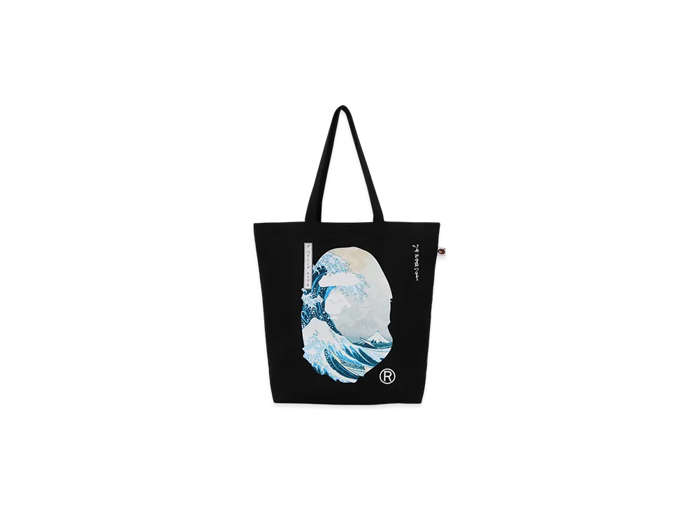 A BATHING APE x UKIYO-E Tote Bag "Ivory"