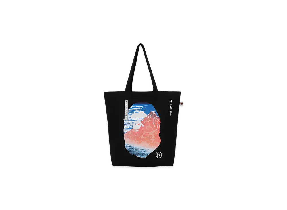 A BATHING APE x UKIYO-E Tote Bag "Orange"
