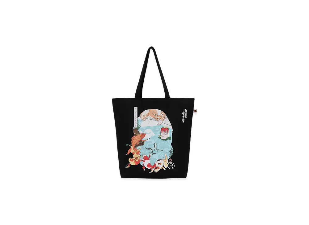 A BATHING APE x UKIYO-E Tote Bag "Sax"