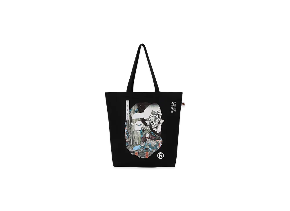 A BATHING APE x UKIYO-E Tote Bag "Black"