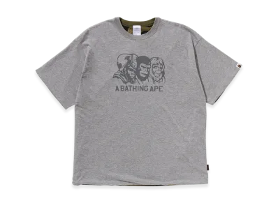 A BATHING APE Double Face Tee M Ape Legacy "Grey"