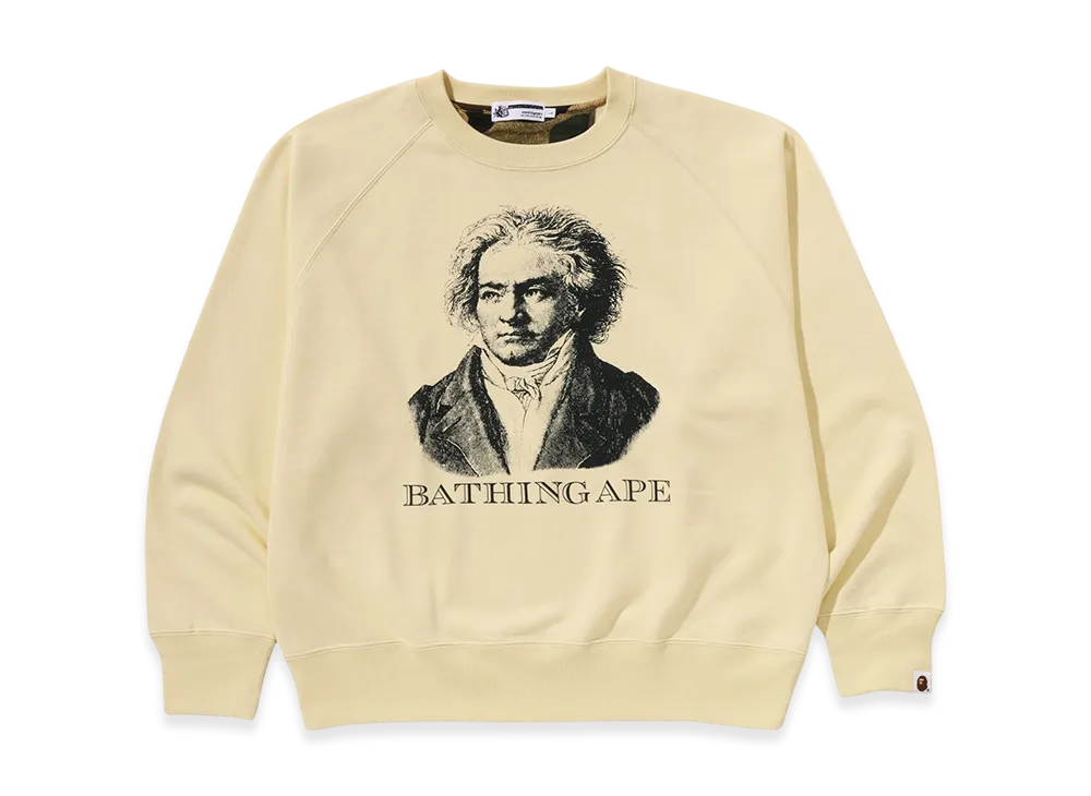 A BATHING APE Bathing Ape Crewneck Sweatshirt M Bape Legacy "Ivory"