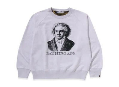 A BATHING APE Bathing Ape Crewneck Sweatshirt M Bape Legacy "Grey"